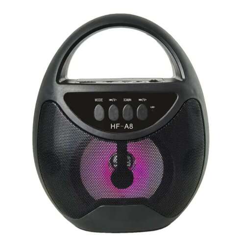 IFEI HF-A8 Bluetooth portable speaker with LED lights, black