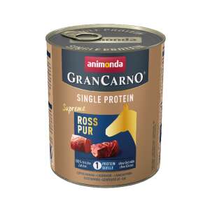 Animonda Grancarno Single Protein Supreme Ló Nedves Kutyaeledel, 800g-os doboz - Animonda