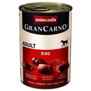 Animonda GranCarno Adult Carne de vită hrană umedă pentru câini, cutie de 400g - Hrană umedă pentru câini