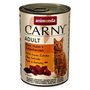Animonda Carny - Csirke & Kacsaszív Konzerv - Felnőtt Macskáknak - 400g