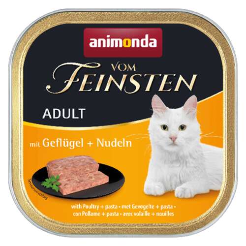 Animonda Vom Feinsten Karma dla dorosłych kotów z drobiu i makaronem, 100g