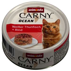 Animonda Carny Ocean nedves macskaeledel, fehér tonhal és marha ízben, 80g-os doboz - Animonda
