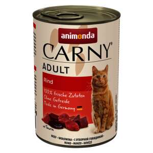 Animonda Carny Felnőtt Marha nedves macskaeledel, 100% friss összetevő, gabona mentes, Németországban készült - Animonda