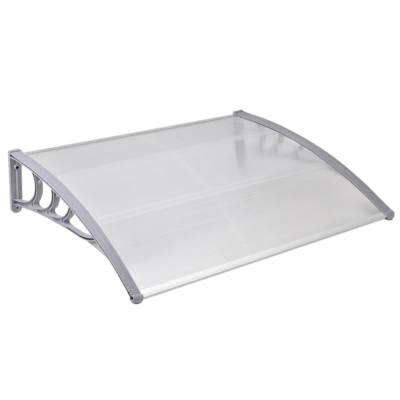 Timeless Tools Plastykowy daszek nad drzwi wejściowe, 2 wymiary i kolory-120x90 cm-biały