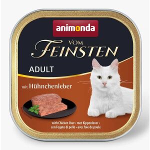 Animonda Vom Feinsten Felnőtt Macskaeledel - Csirkemáj Pástétom 100g - Animonda
