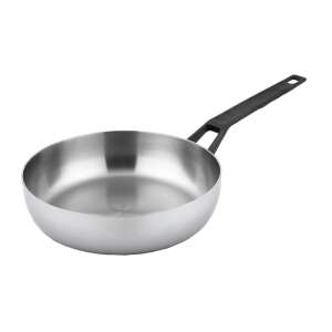 Patelnia ze stali nierdzewnej Carl Schmidt Sohn Heidelberg o średnicy 24 cm z czarną rączką - Carl Schmidt Sohn