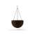 Keter Sphere Planter függő virágtartó, barna, rattan hatású, 35 cm átmérő