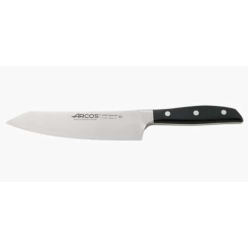Arcos Santoku kés, 19 cm, Manhattan sorozat, fekete markolat, rozsdamentes acél penge - Manhattan