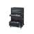 Keter 6 drawer tool chest with wheels, black, organized with tools