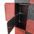 Timeless Tools Plastic Modular Wardrobe, Red-Black 91674631