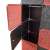Timeless Tools modular plastic wardrobe, red-black, open door