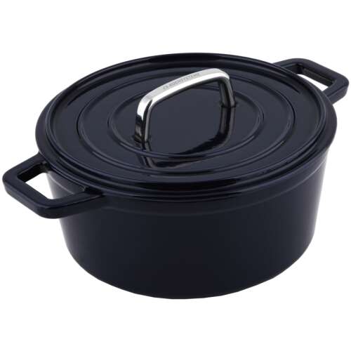 Carl Schmidt Sohn Alpen Öntöttvas Fazék - Zománcozott - 20 cm - Sötétkék