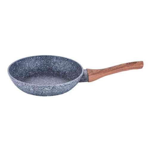 Berlinger Haus Forest Line 20 cm Bratpfanne mit grauer Marmorbeschichtung und Holzgriff