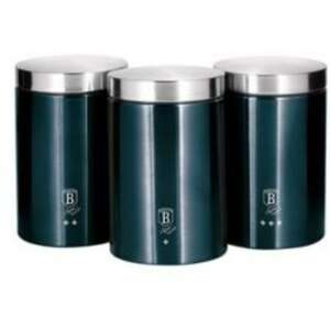 Berlinger Haus Metallic Line Aquamarine Line stainless steel 3-piece storage set with metallic outer coating 11*17.8 cm