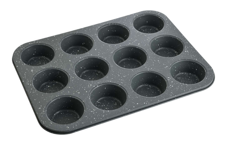 Bergner Orion 12 részes muffin forma sütő 35 x 26 x 3 cm, tapadásmentes bevonattal