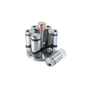 Berlinger Haus Moonlight drehbarer Gewürzhalter 7 Stück