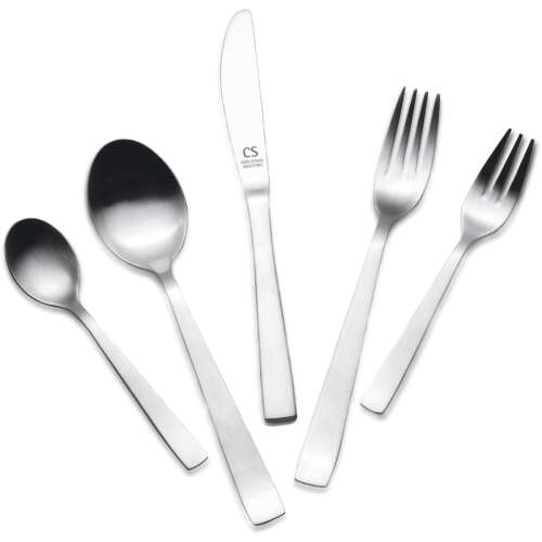 Carl Schmidt Sohn WOLFSBURG 60 piece cutlery set, stainless steel 18/0, modern design, includes spoons, forks, knives, teaspoons, cake forks