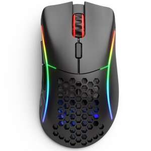 Felülnézet a Glorious Model D vezeték nélküli gamer egérről RGB világítással - Glorious