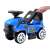 Blue ride-on tractor with trailer, for kids, with sound and lights, toy tractor