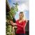 Woman using Riwall PRO RAP 3020i cordless pruning shears in garden