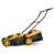 Riwall PRO RALM 3820 akkus fűnyíró, sárga és fekete, 20V, szénkefe nélküli motorral, oldalnézet