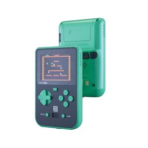 Hyper Mega Tech Taito Edition Super Pocket Handheld-Spielekonsole, Vorder- und Rückansicht - Blaze Entertainment