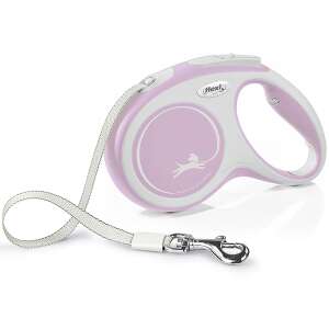 Flexi Comfort visszahúzható póráz kutyáknak, rózsaszín, 5 méter, S méret, 15 kg-ig - Flexi