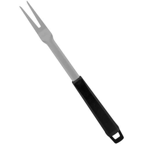 Tramontina Churrasco Black Meat Fork, Stainless Steel BBQ Fork with Black Handle