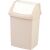 Beiger CURVER CLICK-IT 25L Schwingdeckel Mülleimer