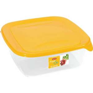 Recipient alimentar CURVER "FRESH&GO" 0,8L, pătrat, transparent cu capac portocaliu - Depozitarea alimentelor