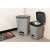 CURVER "ESSENTIALS" 40L pedal bin, grey, two sizes, kitchen trash can, bathroom trash can, office trash can