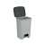 CURVER "ESSENTIALS" 40L pedal bin, grey, open lid, kitchen trash can, bathroom trash can, office trash can