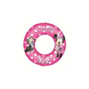 Bestway Minnie egér felfújható úszógumi, rózsaszín fehér pöttyökkel, 56 cm átmérőjű - Gyerek úszógumi