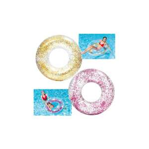 Intex csillámos úszógumi, 107 cm, rózsaszín és arany - Gyerek úszógumi