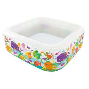 Intex aufblasbarer Pool für Kinder mit farbenfrohem Meeresleben-Design, perfekt zum Planschen und Abkühlen an heißen Sommertagen - Intex