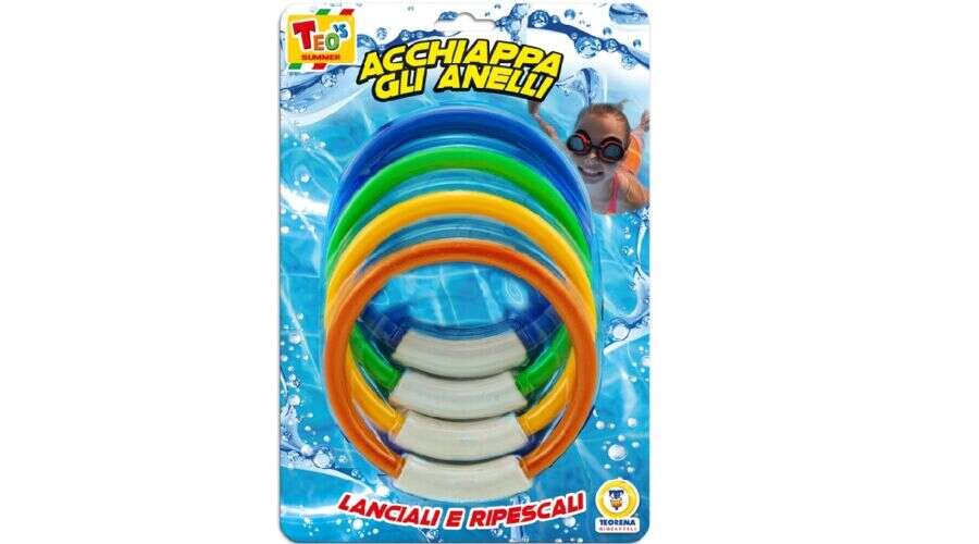 Teo - Merülő Vízi Karikák - 4 db - 14 cm