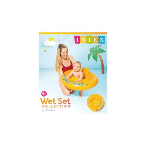 Intex Bébi Úszógumi - Sárga Felfújható Úszókarika Csecsemőknek