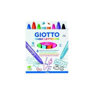 Giotto Mágikus Hegyű Filc 8 db-os csomag, 2 és 4 mm-es hegyekkel, kreatív íráshoz - Filctoll