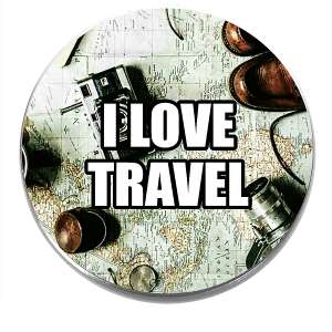 I love travel kitűző 74527096 