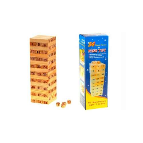 Fa Számos Jenga Dobókockákkal 91822790