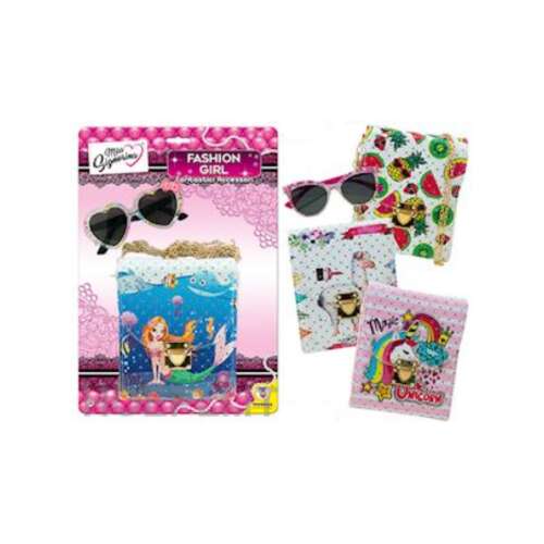 Miss Signorina Fashion Girl válltáska napszemüveggel, sellős mintával