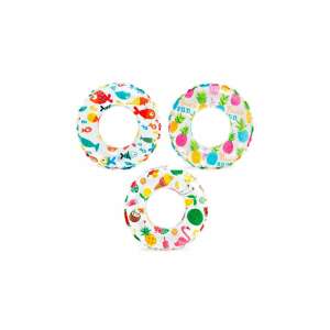 Intex 51 cm-es felfújható úszógumi hal, ananász és fagylalt mintával - Felfújható játék & Strandjáték