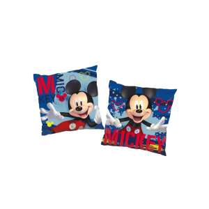Mickey egér párna, kék alapon Mickey egér mintával, 38 cm x 38 cm - Díszpárna