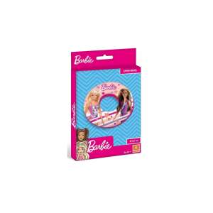 Barbie 50 cm-es felfújható úszógumi rózsaszín és fehér mintával, Barbie-val és barátnőjével - Gyerek úszógumi