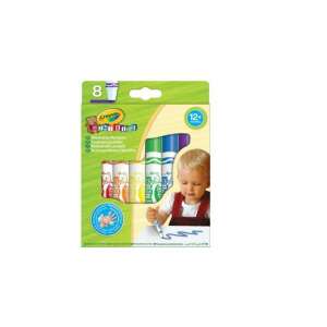 Crayola Minikids Mosható Filctollak 8-as csomag, 8 különböző szín, mosható, gyerekeknek, könnyű fogás, tompa hegy, 12+ hónapos kortól - Filctoll
