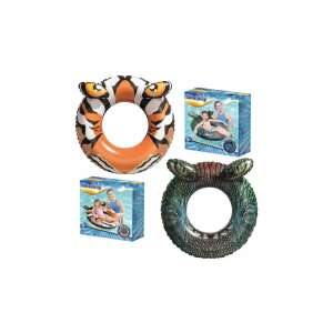 Bestway 91 cm-es felfújható úszógumi tigris és krokodil mintával - Gyerek úszógumi