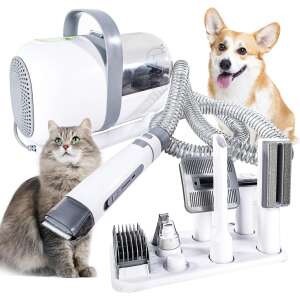 Timeless Tools Set de ingrijire animale de companie cu rezervor de aspirare si accesorii