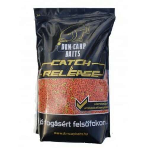 Don Carp Baits Chili-barack method pellet 2mm 800g, vörös és sárga pontyhorgász csalit pelletek - Don Carp Baits
