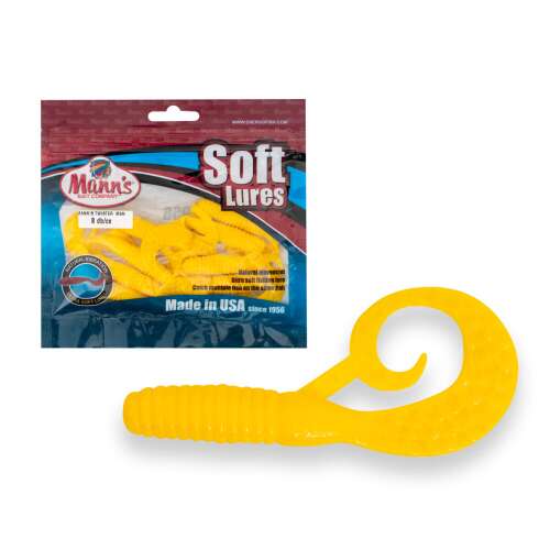 Mann's Twister Mannipulator Grub 4' Sárga Gumicsali - Gumicsali és twister