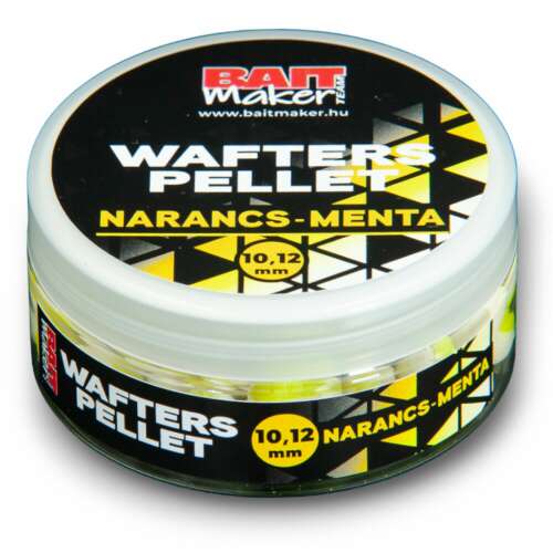 Bait Maker Wafters Pellet 10,12 mm Narancs-Menta 30 g horgászcsali - Wafter